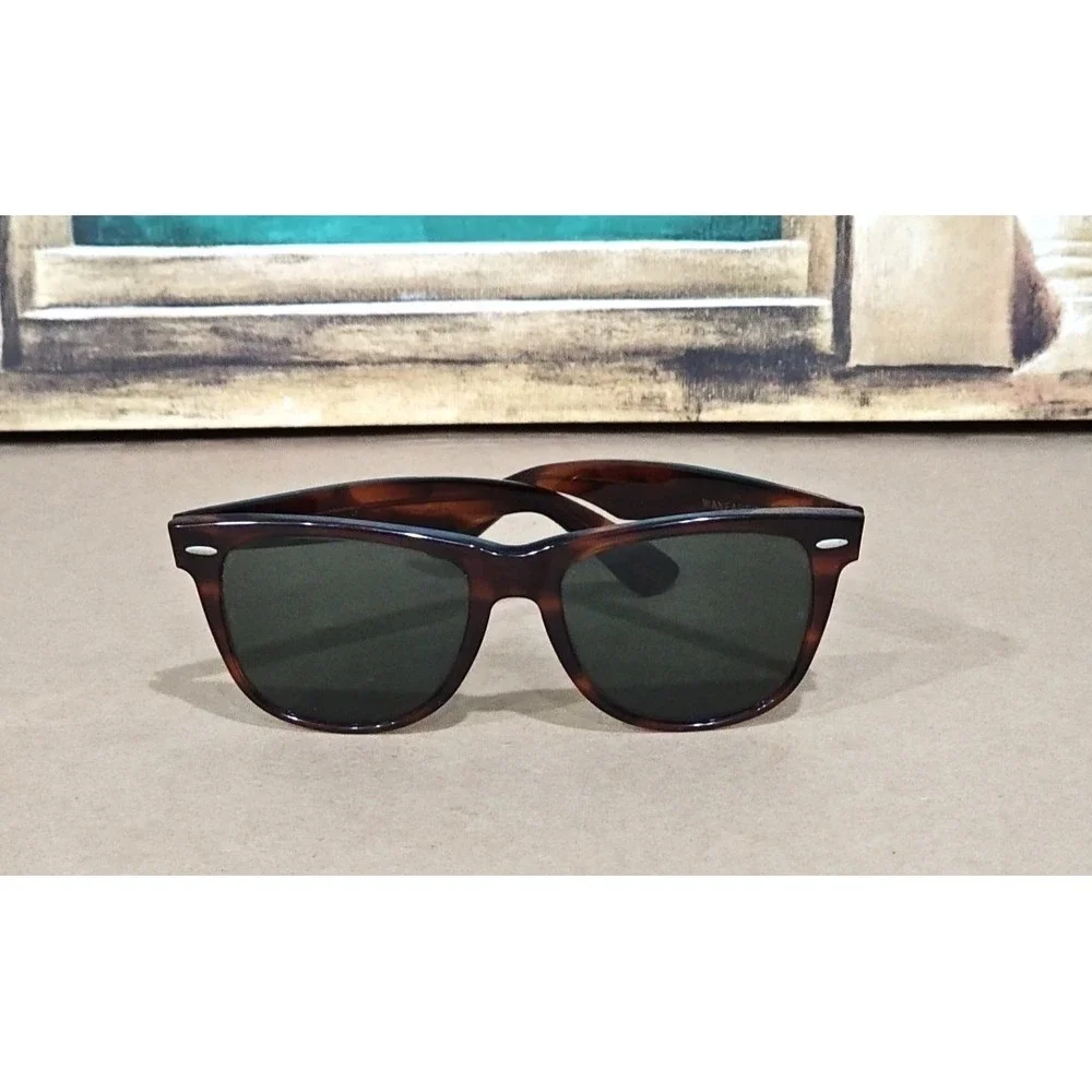 VINTAGE B&L RAY-BAN L1725 XWAS‎ G15 UV CRYSTAL SHINY TORT WAYFARER II SUNGLASSES